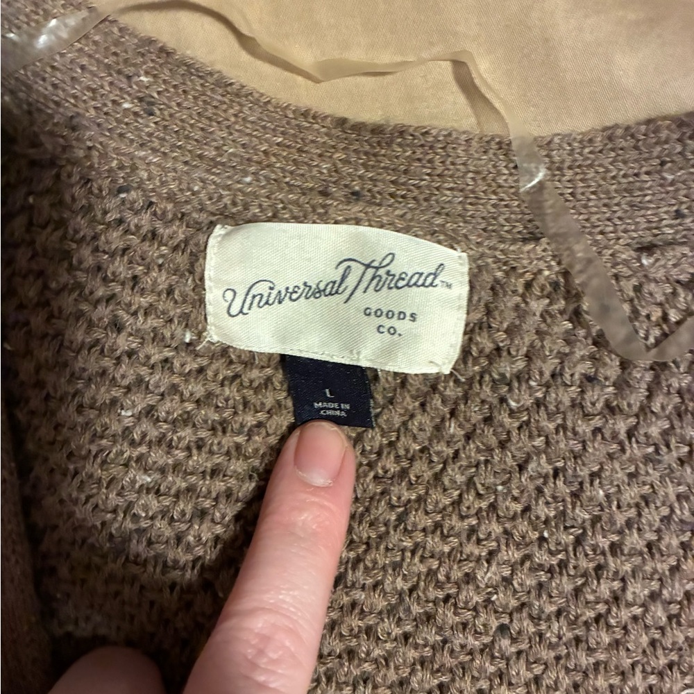 Universal Thread Taupe Open-Front Cardigan - Picture 2 of 2
